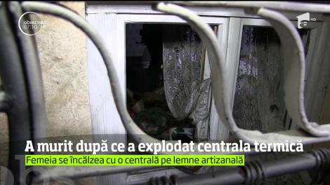 O bătrână de 70 de ani din Cluj a murit după ce o centrală pe lemne, improvizată, a explodat