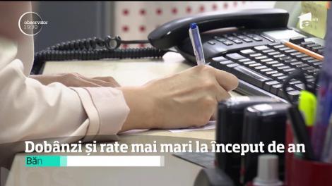 Românii încep anul cu rate mai mari