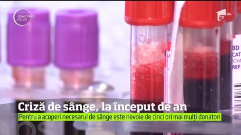 Criză de sânge, la început de an