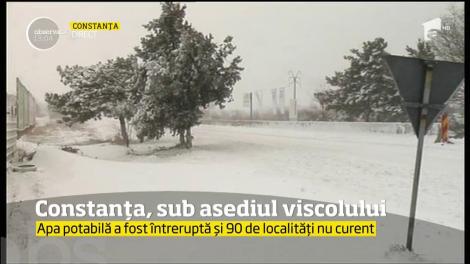 Un viscol sinistru mătură sud-estul României