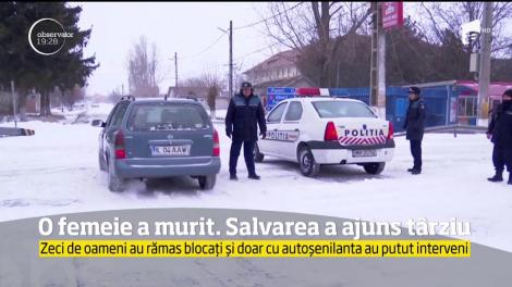 O femeie a murit. Salvarea a ajuns prea târziu