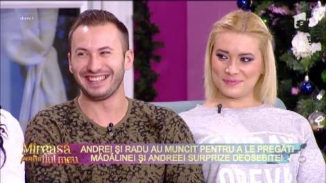 Daruri frumoase la "Mireasă pentru fiul meu". Andrei și Radu au muncit pentru a le pregăti Mădălinei și Andreei surprize deosebite