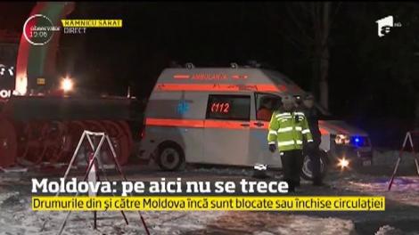 Furtuna de zăpadă a izolat Moldova de sudul şi sud-estul ţării