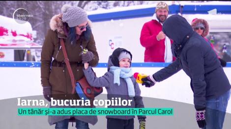 ”Pârtie!”, cuvântul de ordine în parcurile din Bucureşti