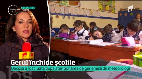 Gerul închide școlile din 12 judeţe din sud-estul ţării şi Bucureşti