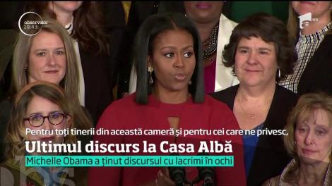 Michelle Obama, ultimul discurs de la Casa Albă