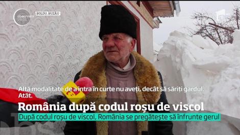 România după codul roşu de viscol