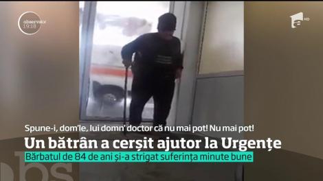 Anchetă la spitalul de urgență din Roman. Un bătrân a cerşit ajutor la Urgențe minute în şir