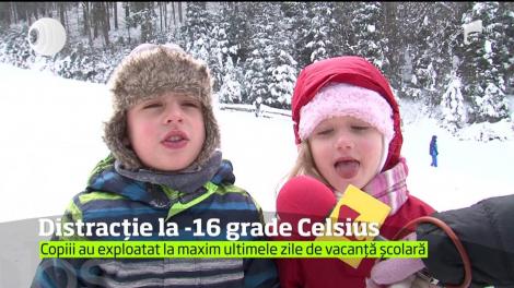 Distracție la -16 grade Celsius