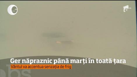 Ger năpraznic până marți în toată țara