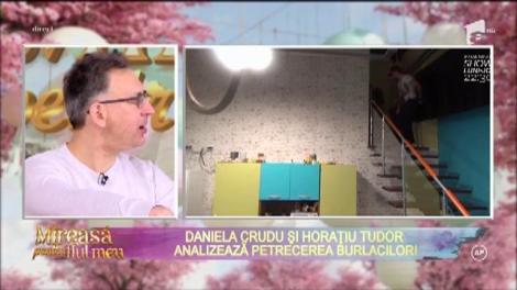 Cu un ochi atent, sexy Cruduța analizează petrecerea burlacilor! Fosta asistentă TV este mai iscoditoare ca oricând!