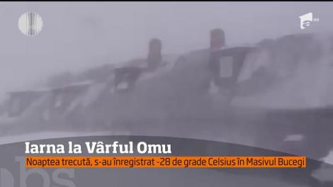 În Masivul Bucegi s-a înregistrat o temperatură de -28 de grade Celsius!