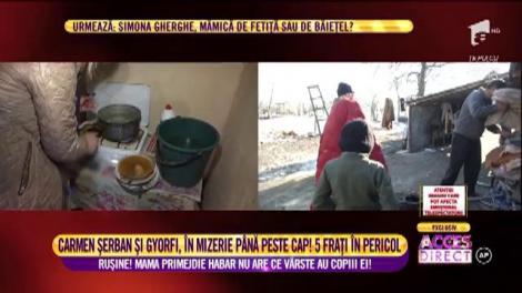 Carmen Șerban și Daniela Gyorfi au făcut curat în casa plină de mizerie a unei familii cu cinci copii