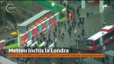 La Londra a început aseară o grevă generală de 24 ore la metrou