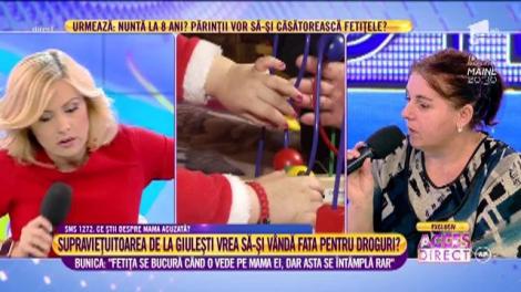 Bunica Mariana suferă pentru nepoata sa "Fetița se bucură când o vede pe mama ei, dar asta se întâmplă rar"