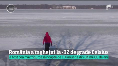 România a înghețat la minus 32 de grade Celsius