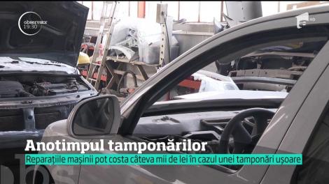 Cel mai mare număr de accidente și tamponări se înregistrează iarna