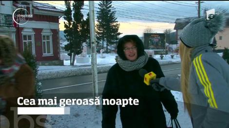 Cea mai geroasă noapte. În stațiunea Azuga au fost -23 de grade!