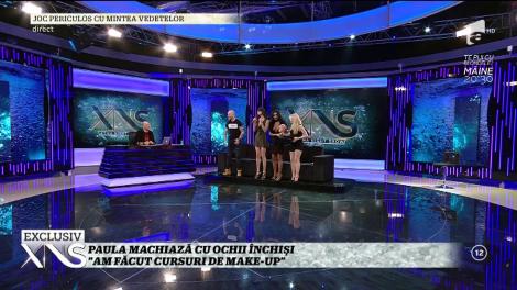 Paula Minginer, noua asistentă de la Acces Direct, a machiat un manechin, legată la ochi!