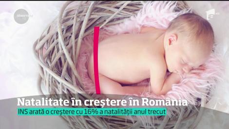 În ultimii ani, natalitatea a crescut în România