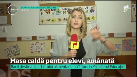 Banii destinați pachetului alimentar pentru elevi s-au întors la Ministerul Educației
