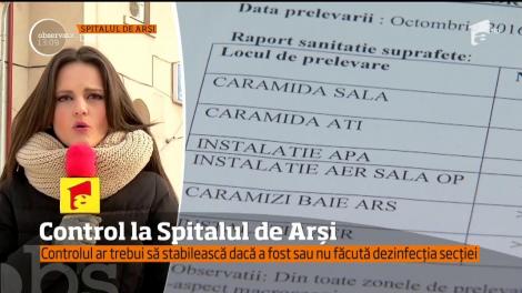 O echipă de control a Ministerului Sănătații a fost trimisă la Spitalul de Arși