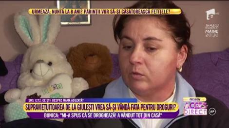 Bunica Mariana, îndurerată de situația fiicei sale "Mi-a spus că se droghează! A vândut tot din casă"