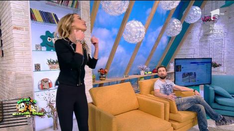 Dani + Flavia = parfum! "Uite cum miroși. Apoi întrebi de ce nu te țin în brațe!" Replica blondei e savuroasă!