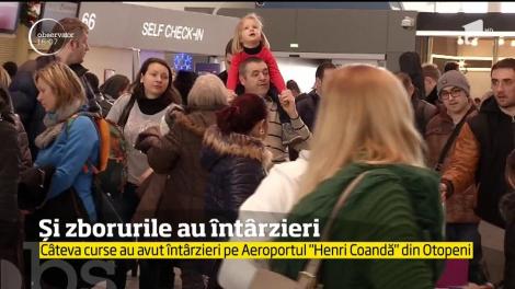 Şi avioanele au avut curse anulate, însă pasagerii nu au avut de suferit!