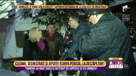 Clejanii, sechestrați și jefuiți! Echipa de deszăpezire, un real pericol