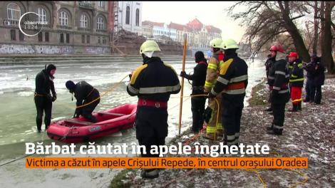 Un bărbat care a căzut în apele Crişului Repede, este căutat