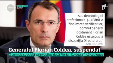 Adjunctul SRI, generalul Florian Coldea, a fost suspendat!