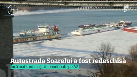 Autostrada Soarelui, redeschisă circulaţiei, după două zile de viscol şi ger