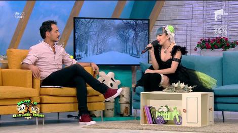 O păpuşică extrem de sexy! Alyanna Lu a făcut furori în platoul "Neatza"