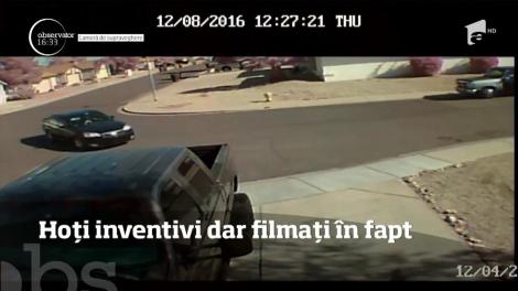 Hoți inventivi, dar filmați în fapt