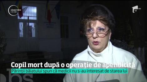 Copil mort după o simplă operaţie de apendicită