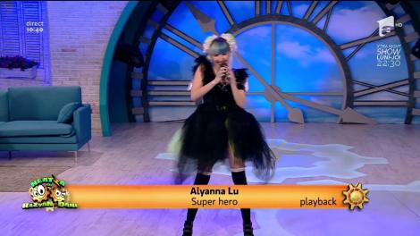 Apariție incendiară la ”Neatza”! Alyanna Lu a făcut show pe piesa "Super Hero"