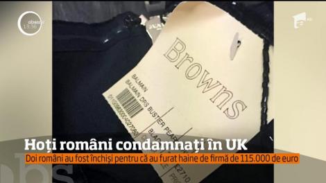 Doi români au fost închiși pentru că au furat haine de firmă de 115.000 euro