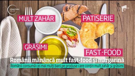 Portretul consumatorului român în 2016: multe produse de tip fast-food şi alege margarină în loc de unt