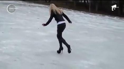 Atenţie! Piţipoanca patinează!