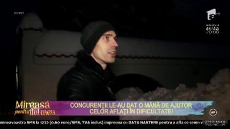 Ce gest frumos... Concurenţii de la "Mireasă pentru fiul meu!", în bătălia cu nămeţii pentru cei aflaţi în dificultate