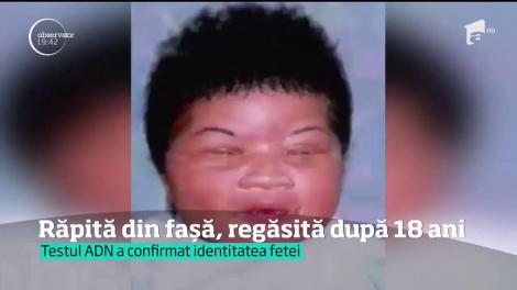 O tânără din SUA, care a fost răpită din maternitate, găsită la 18 ani diferenţă