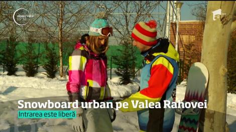 Snowboard urban în Valea Rahovei, din Capitală