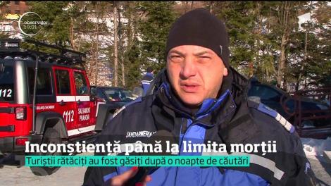 Şapte tineri au fost salvaţi în ultima clipă, după ce s-au rătăcit în vârf de munte