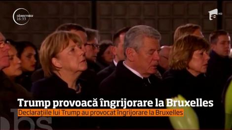 Declarațiile lui Donald Trump au provocat îngrijorare la Bruxelles