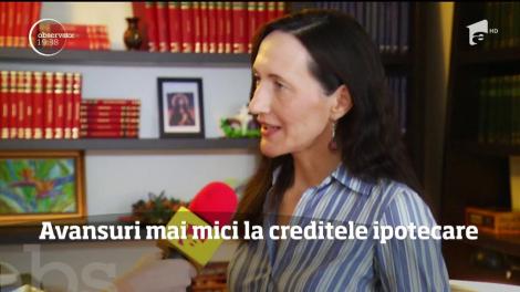 Avansuri mai mici la creditele ipotecare