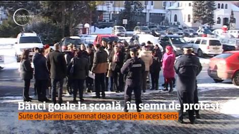 Sute de părinți dintr-o comună din Bistrița nu și-au lăsat copiii la școală