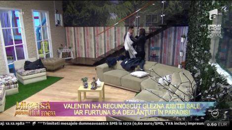 Valentin nu a recunoscut glezna iubitei sale, iar furtuna s-a dezlănțuit în paradis!