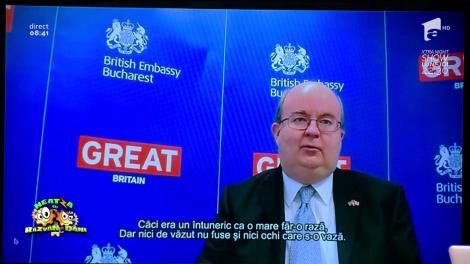 Smiley News: Gest impresionant. Ambasadorul Marii Britanii, fanul lui Mihai Eminescu