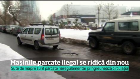 Mașinile parcate ilegal vor putea fi din nou ridicate